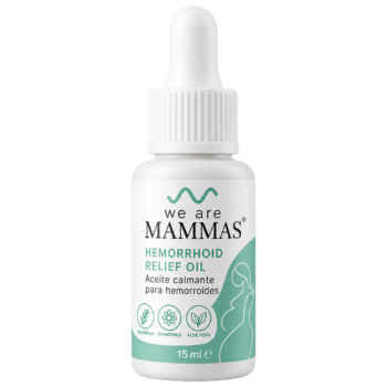 Olio lenitivo per emorroidi We Are mamma’s 15 ml, flacone bianco con contagocce