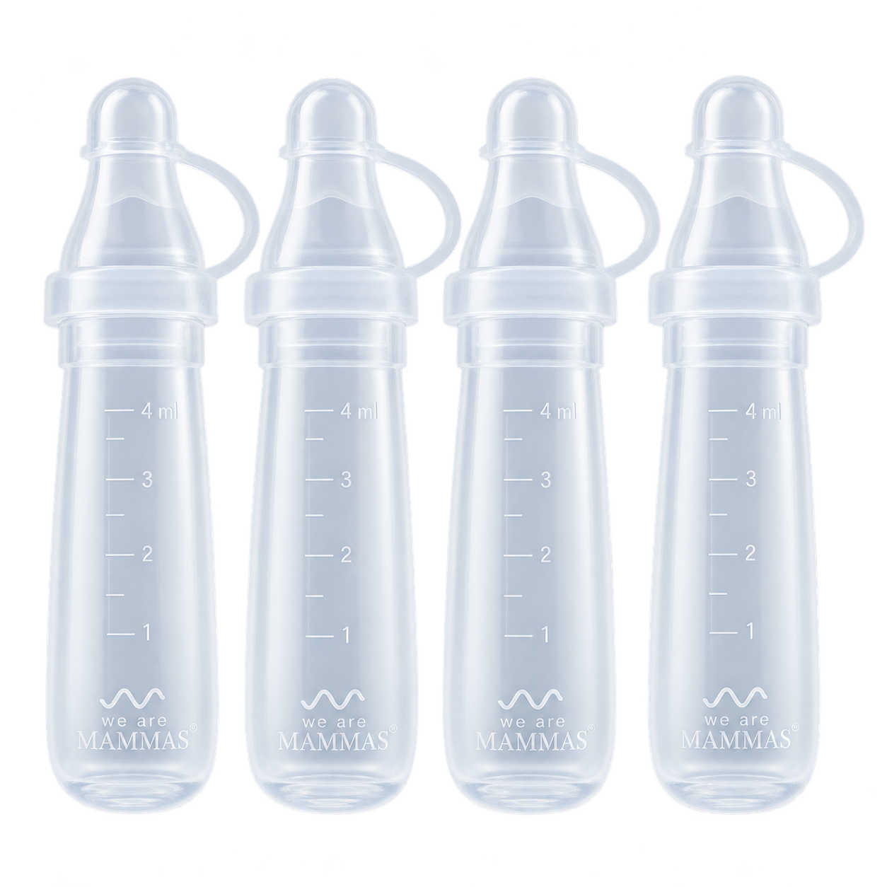 Raccoglitori di colostro We Are mamma’s, set di 4 contenitori trasparenti in silicone