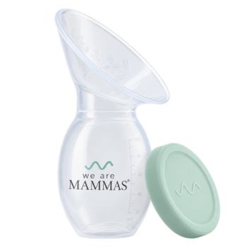 Raccoglitore di latte materno We Are mamma’s in silicone alimentare con coperchio protettivo
